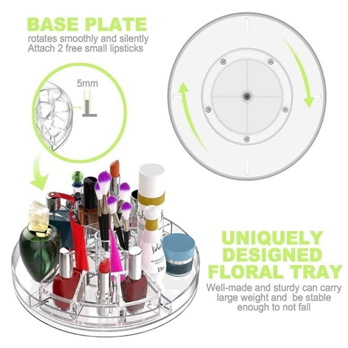 منظم مكياج دوار 3 دور