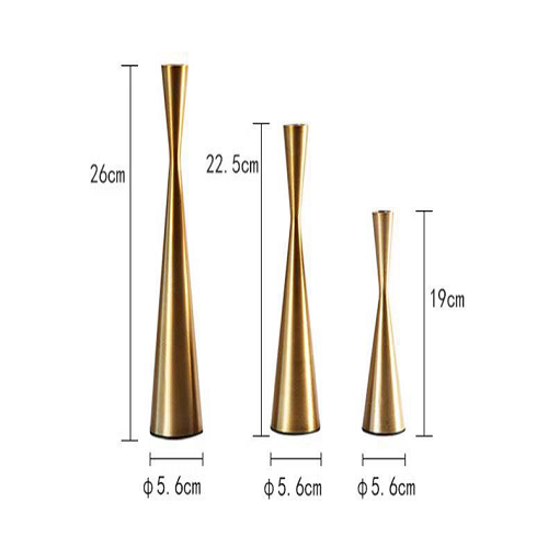 طقم شمعدان جولد 3 قطع