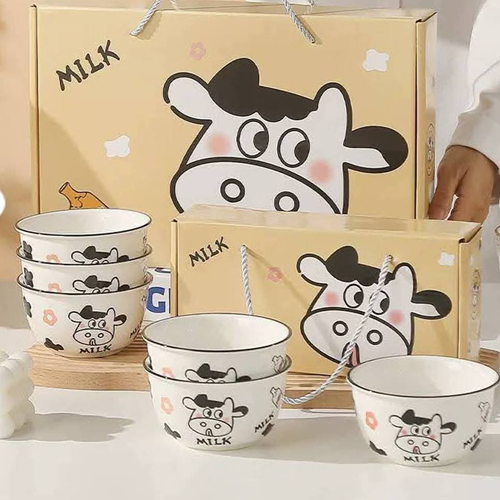 طقم بولات شكل بقرة 6 قطع