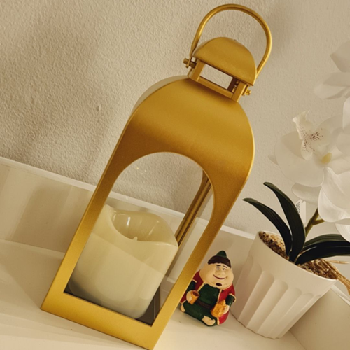 فانوس جولد بشمعة داخلية