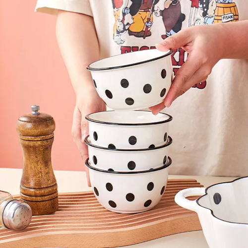 طقم بولات منقطة 5 قطع بالمعالق