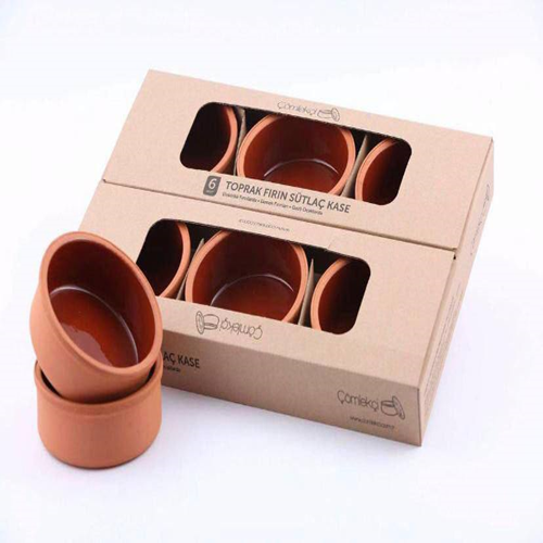 طقم بولة فخار 6 قطع