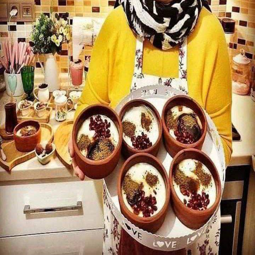 طقم بولة فخار 6 قطع