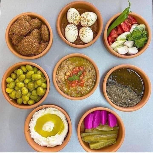 طقم بولة فخار 6 قطع