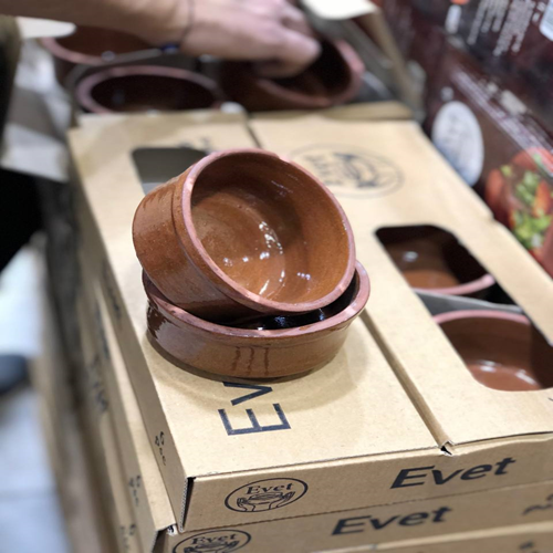 طقم بولة فخار 6 قطع