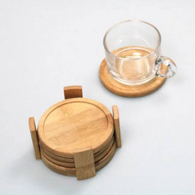 طقم كوستر خشب 6 قطع