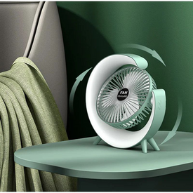 مروحة بإضاءة ليد قابلة للشحن