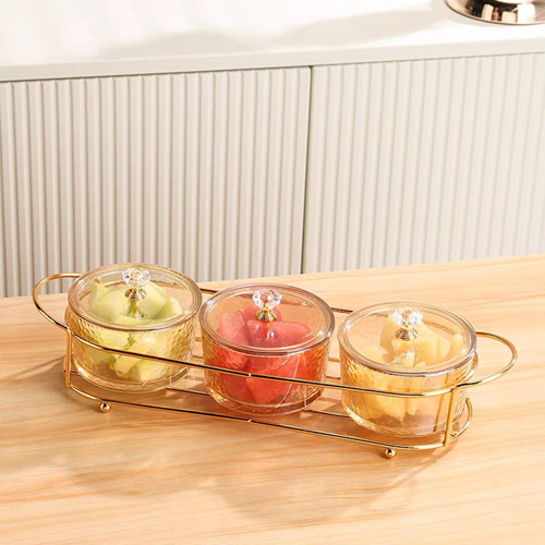 طقم بولات زجاج لتقديم الفاكهة