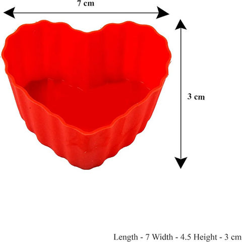 Image of طقم قوالب شكل قلب 12 قطعة