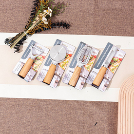 طقم رفايع بيد خشب 4 قطع