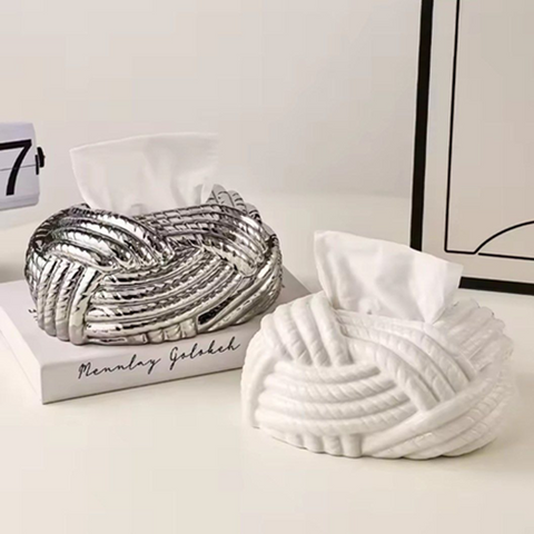 Image of علبة مناديل شكل عقدة