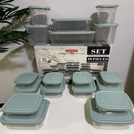 طقم علب ثلاجة 18 قطعة