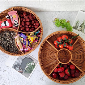 صينية رتان مقسمة