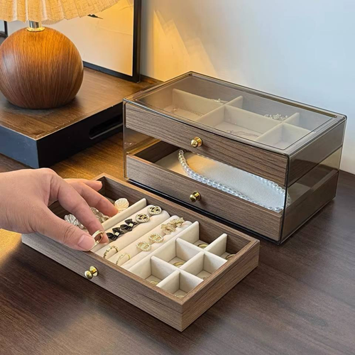 بوكس أكسسورات خشبي 3 درج