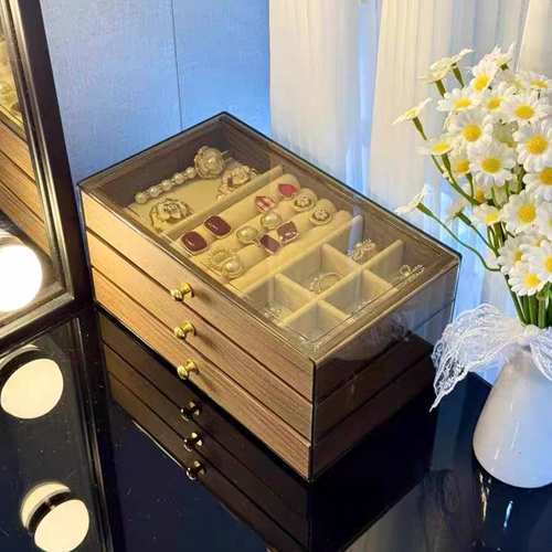 بوكس أكسسورات خشبي 3 درج