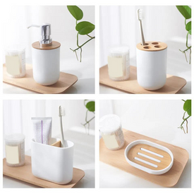 مجموعة مستلزمات الحمام 6 قطع