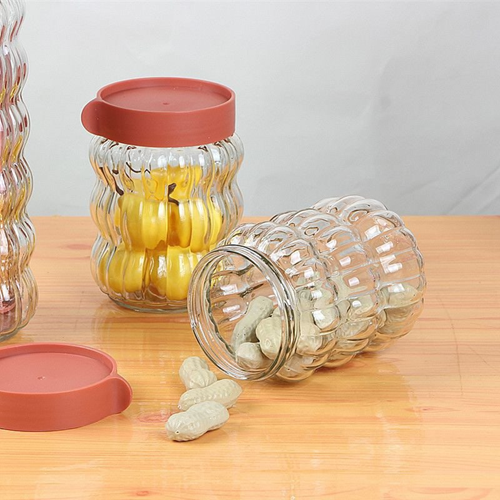 طقم برطمانات زجاج للبقوليات 4 قطع