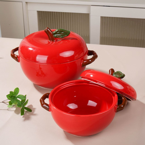 حلة بورسلين شكل تفاح