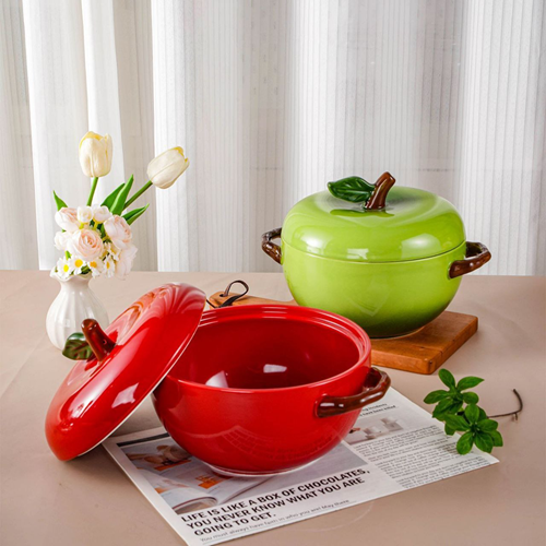 حلة بورسلين شكل تفاح