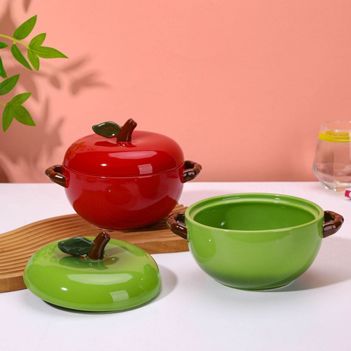 حلة بورسلين شكل تفاح