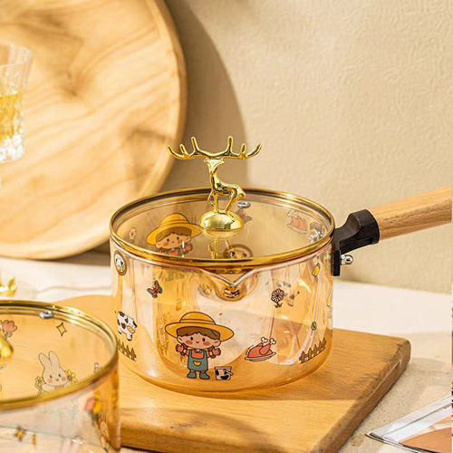 كسرولة بايركس بيد خشب