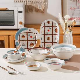 طقم عشاء بورسلين 32 قطعة