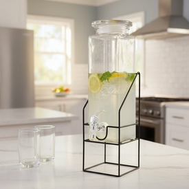 ديسبنسر 2 لتر بحامل معدن