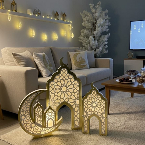 Image of طقم ديكور رمضاني مضيء 3 قطع