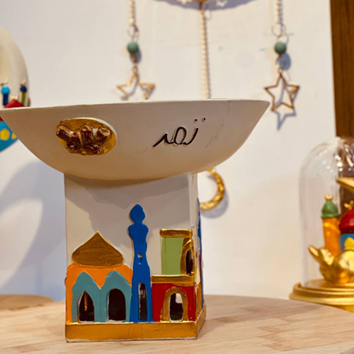 طبق تقديم التمر