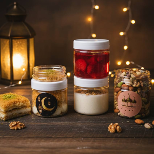 طقم برطمانات أكليريك للكنافة 4 قطع