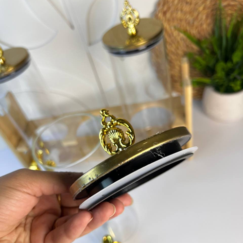 طقم ديسبنسر 3 قطع بستاند خشبي