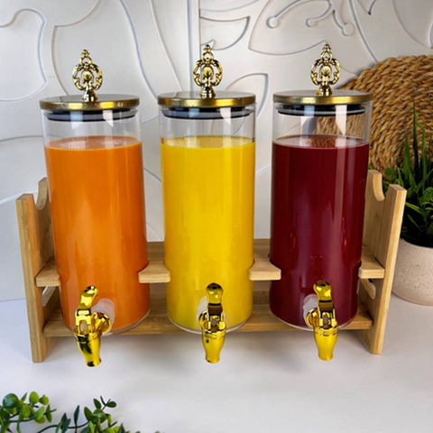 Image of طقم ديسبنسر 3 قطع بستاند خشبي