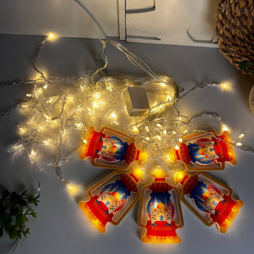 ستارة فوانيس ونجوم مضيئة