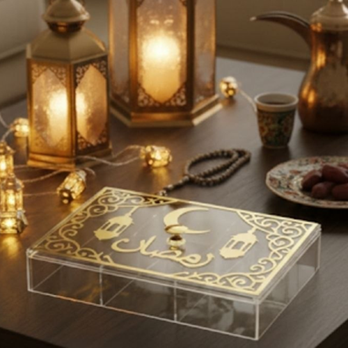 بوكس أكليريك 6 خانة للتمر والتسالي