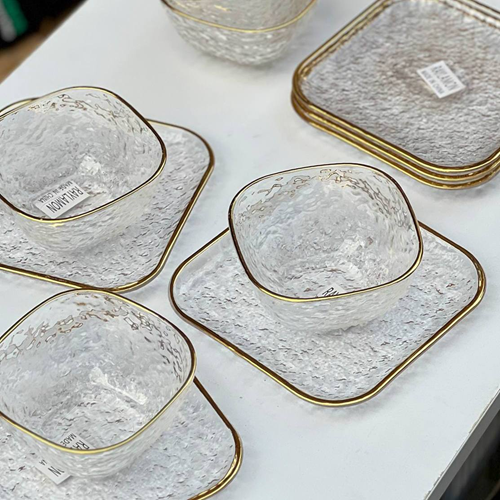 طقم خشاف كريستال 12 قطعة