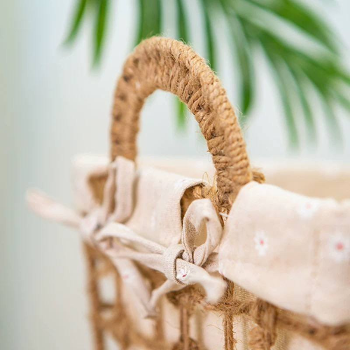 طقم باسكت بكسوة كتان 3 قطع