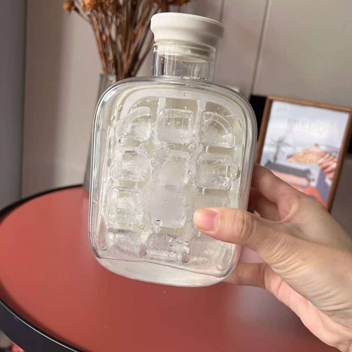 زجاجة مكعبات الثلج 2 في 1