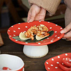 طبق تقديم شكل مشروم