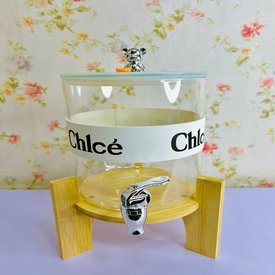 ديسبنسر زجاج بغطاء شكل دبدوب