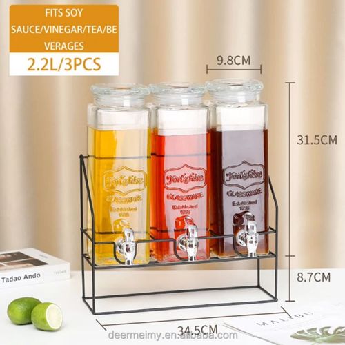 طقم ديسبنسر 3 قطع بحامل معدن