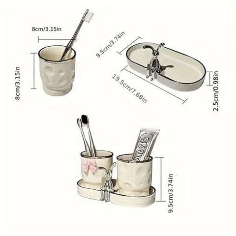 Image of طقم أكواب للفرش والمعجون