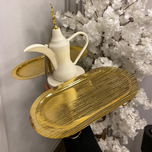 طقم 2 صينية تقديم ببراد ديكور