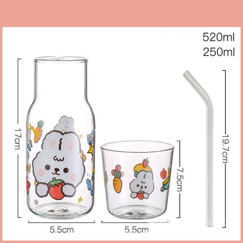 قارورة بالكوب بأشكال كرتونية