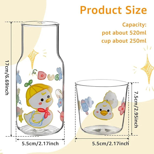 قارورة بالكوب بأشكال كرتونية