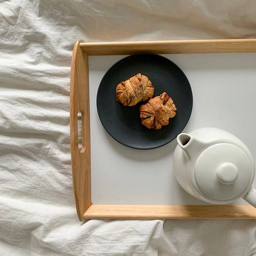 صينية خشب للأفطار