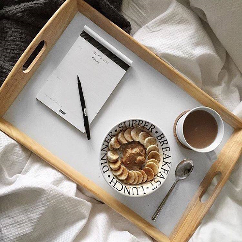 صينية خشب للأفطار