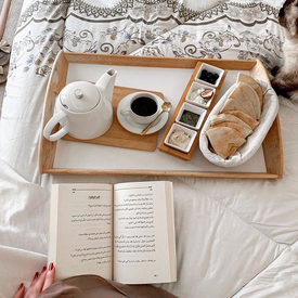 صينية خشب للأفطار