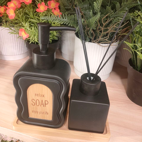 طقم ديسبنسر صابون+فواحة أعواد