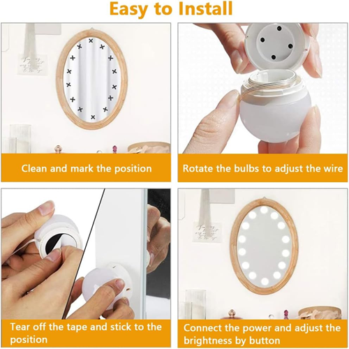 مجموعة لمبات للمرايا