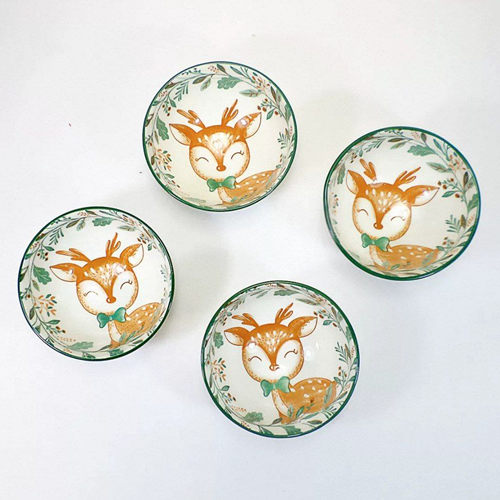 طقم بولات شكل غزالة 6 قطع